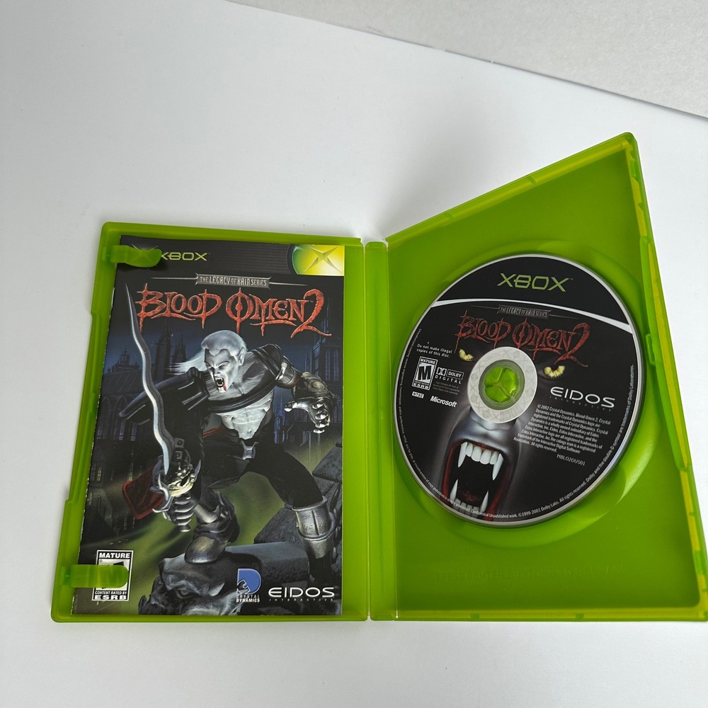 Blood Omen 2 The Legacy of Kain Series Microsoft Xbox 2002 CIB Vampire Action - Picture 3 of 4